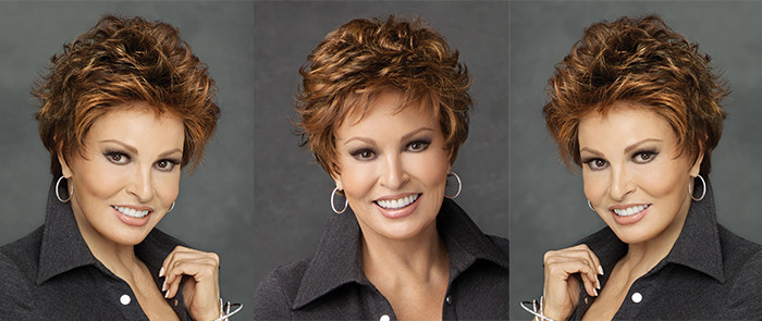 Soft And Smooth Noble Short Synthetic Wigs Brown Color Multi Layered , 100g Weight