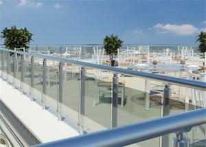 Wholesale Indoor Stainless Steel Glass Railing Baluster Post Tempered Clear Glass Modern Style from china suppliers
