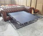 Chesterfield Leather Sofa Bed