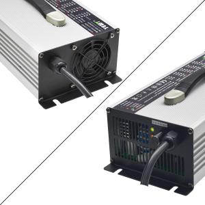 Wholesale 12S 13S 14S 50.4V 54.6V 58.8V 25A 30A lithium ion gel lipo 48v 30a AGV forklift adjustable voltage battery charger from china suppliers