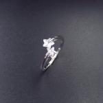 Elegant 925 Silver Jewelry Sterling Silver Cubic Zirconia Wedding Ring Sets