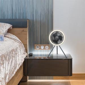 Wholesale HEBRONFAN 5000mah Rechargeable Tent Fan With Led Light Digital Control from china suppliers