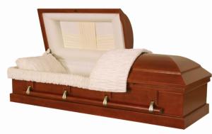 Wholesale Traditional Wooden Casket SWC05 , Matt Paint Custom Caskets OEM / ODM Available from china suppliers