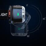 White Red Light Waterproof 1200LM Bright LED Rechargeable Headlamp Flashlight