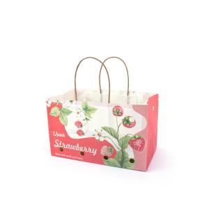 Wholesale Waterproof Compostable Vegetable Fruit Packaging Paper Bags CMYK / Pantone Color from china suppliers