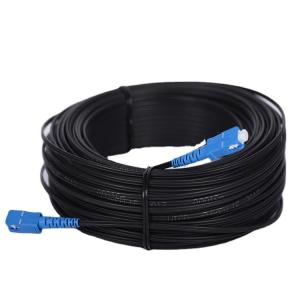 Wholesale GJYXFCH-1B6-SM SC/UPC 100M 1 core 2mm*5mm FRP Steel wire Indoor Outdoor Fiber Optic Cable G657A LSZH Ftth Drop Cable from china suppliers