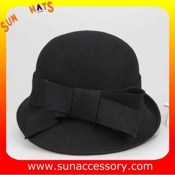 Fashion hot sale unique wool felt ladies hat, Crushable Australia wool hats for ladies