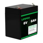 6V 6Ah Lifepo4 Lithium Ion Battery Rechargeable Energy Storage Battery Box