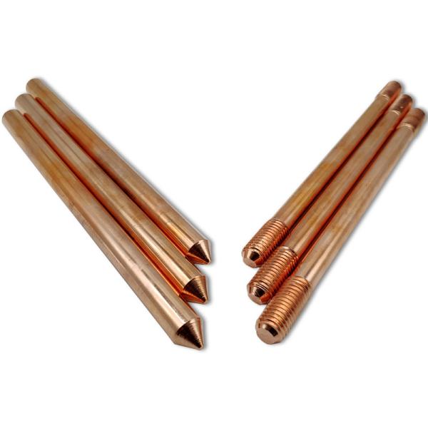 3/4" Earth Rod Earthing Electric Copper Mechanical Coated Lighting