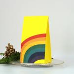 70g White Kraft Paper Rainbow Cake Food Packaging Paper Bag 10g/Pcs