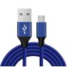 Buy cheap Blue Woven Nylon USB A To USB Micro B Cable Mobile Phone Charging Custom Length from wholesalers