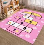 Cartoon Number Grid Carpets For Living Room Children Playroom 120*160cm