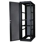 High Durability 19" Server Rack Cabinet , Black Network Server Cabinet
