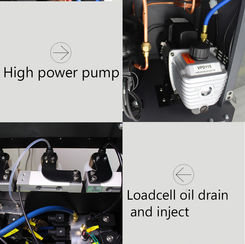 7" Touch Screen 1234YF AC Machine Car Aircon Regas Machine