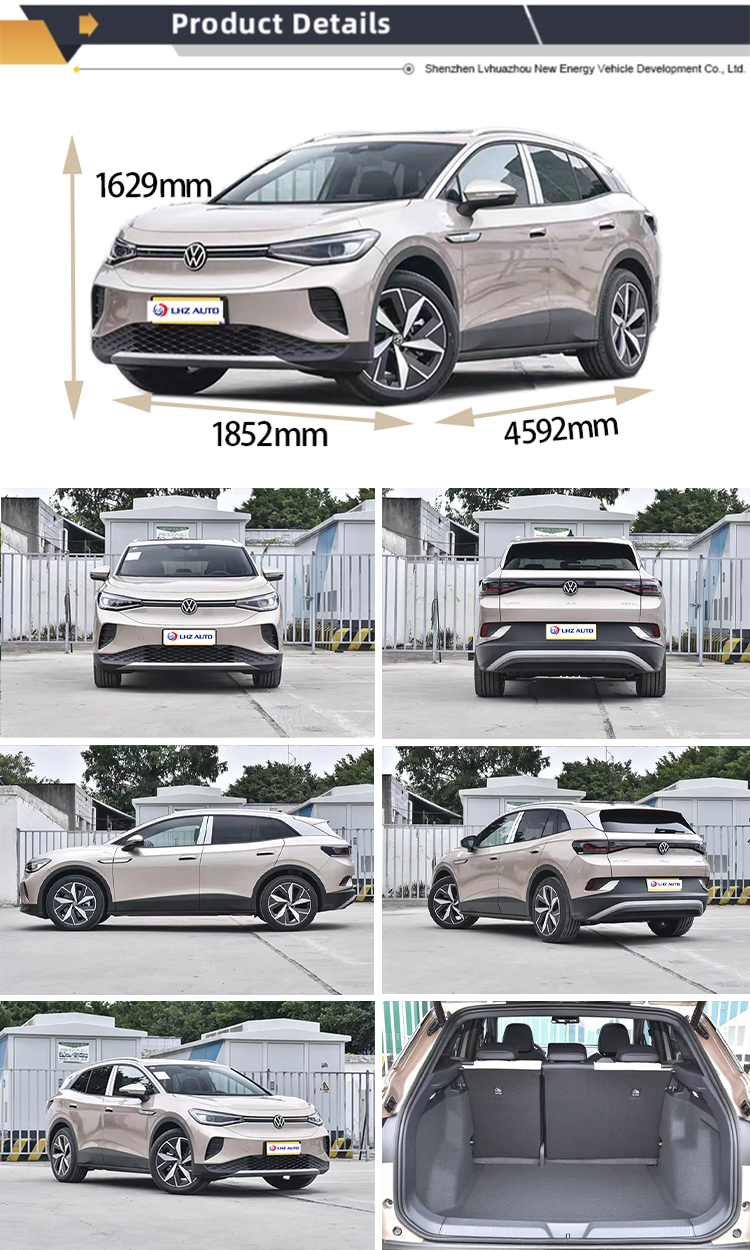600 km Long Range Volkswagen ID4 SUV Four Doors Five Seats and 0.5 Hour Charging Time