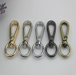 Wholesale Bag accessories promotional item stock hanging gunmetal color 13 mm snap hook clip swivel with polishing from china suppliers