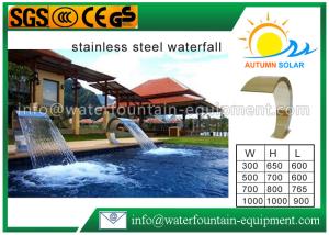 Wholesale Corrosion Resistant Water Curtain Fountain , Stainless Steel Waterfall Blade 304 from china suppliers