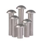 M6 Aluminum Stainless Steel Solid Rivets Domed Head Gr6.8 ROHS For Equipment
