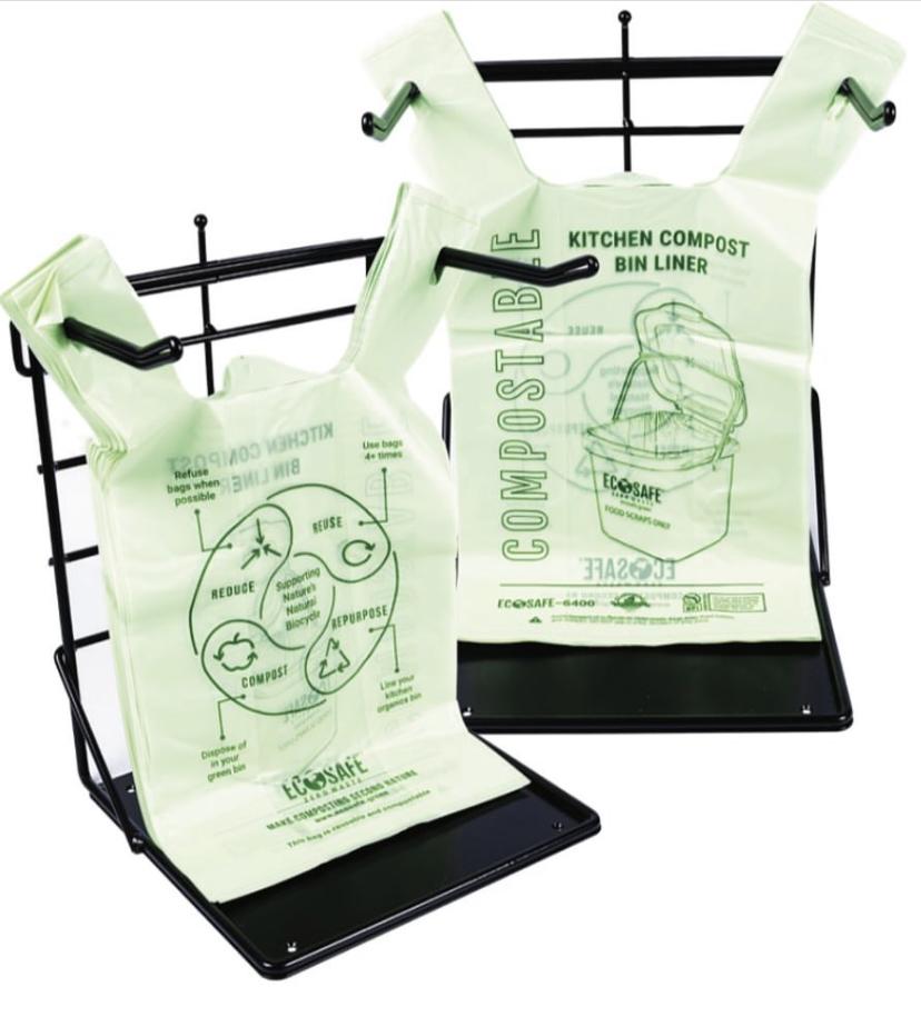 100% Compostable Biodegradable Shopping Bag PLA For Food Fruit BPI Certified