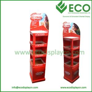 Wholesale Supermarket Floor Display Stand For Food, Cardboard Floor Display Shelves For Retail from china suppliers
