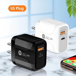 Wholesale 5V 3A 18W Apple Charger QC3.0 USB Type C Flame Retardant Materials from china suppliers