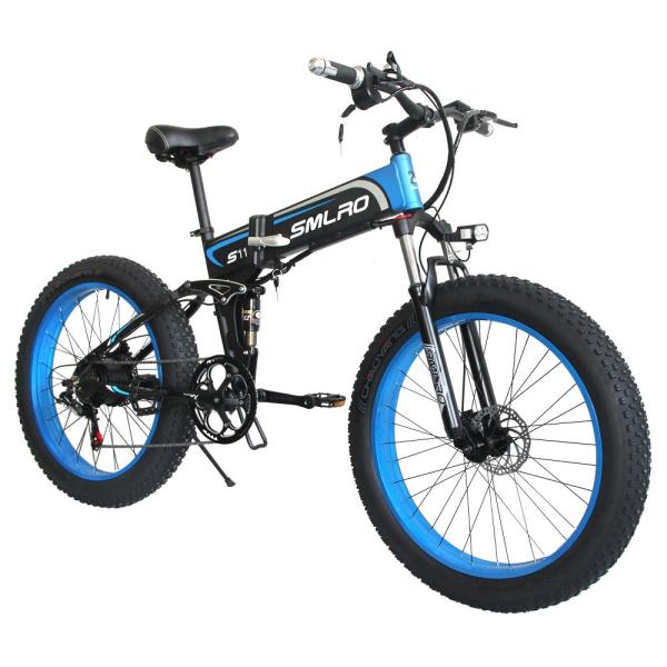 CE Certificate EU Quality 26x4.0 inch Fat Tire Folding E-Bike 1000W Motor 13AH