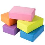 80mm L230MM Blue Large Foam Yoga Blocks Recycled Eco Core Training