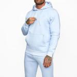 Custom Fitness Sports Jogging Hoodies and Sweatpants Sets Cotton Solid Training