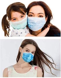 Wholesale 50 Pcs Disposable 3 Ply Earloop Medical Face Masks, Suitable For Home, School, Office (Blue) At Wholesale Price from china suppliers
