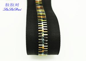 Wholesale Close End Large Gold Zipper 9607110000 , Antique Brass Extra Wide Zippers Polyester Tape from china suppliers