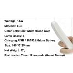 Mini Lipstick Handheld Uv Light , Ultraviolet Disinfection Lamp 1.5W Rated Power