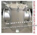 Flanged cast iron high sea bottom door sea water filter - cast iron straight