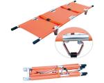 Aluminum alloy material orange ambulance special emergency stretcher car