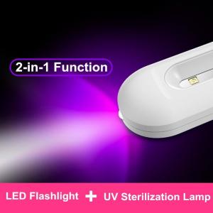 Wholesale Germicidal Led Ultraviolet UVC Sterilizer Light Disinfection Lamp 1500mAh MSDS Battery from china suppliers