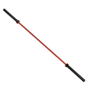 Wholesale Olympic Barbell Bar with Red Handle, colored olympic barbell rod 28*2200mm weight capacity 1500lb from china suppliers