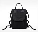 Luxury Black Polyester Kids Diaper Bag , Insulation Travel Baby Nappy Bags