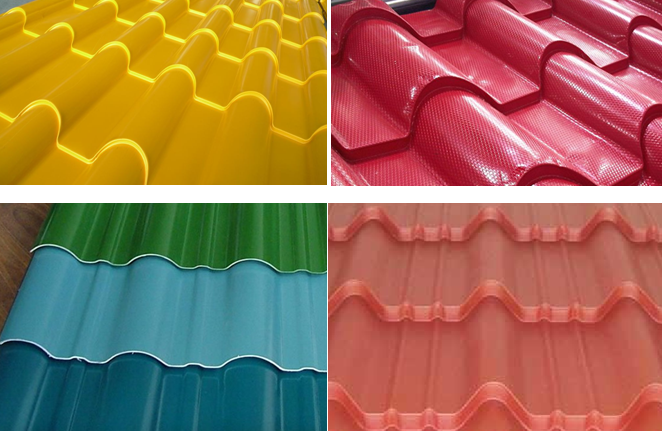 Step Roof Tile Roll Forming Machine