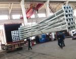 3mm Thick Octagonal Galvanized White Powder Coating Street Lighting Steel Pole