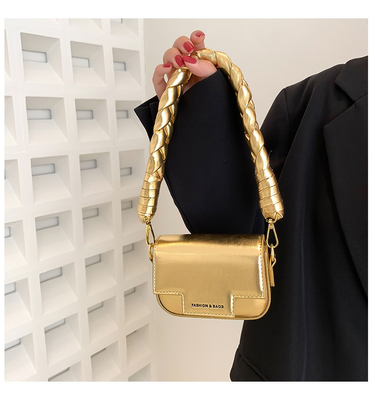 Fashion Laser Small Square Bag Woven Handbag Shoulder Bag For Women Single Handle