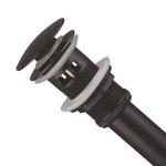 Vessel Sink Bathroom Drain Fittings 1 1/2" 1 3/4" Black Pop Up Drain With