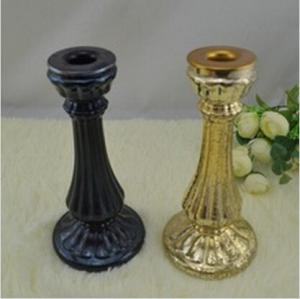 Wholesale glass tall pillar candle holders long stem glass candle holder candlesticks from china suppliers