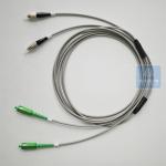 Spiral Armored Fiber Patch Cable Cord 3m 3.0mm Grey PVC Jacket Micro