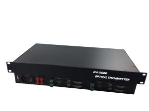 Wholesale Rack 1080P/60Hz 4 core 4channel 4 data 4audio Lossless Dvi video fiber converter Transceiver Receiver from china suppliers
