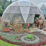 15m Huge Geodesic Event Domes , Steel Pipe Exhibition Dome Tent