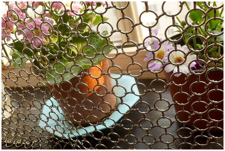 Chain Braid Ring, Chainmail Curtain, Ring Metal Curtain For Building Exterior And Interior Decoration