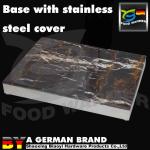 Strong Buffet Carving Station SUS 304 Material Round Tube Light Round Flat Base