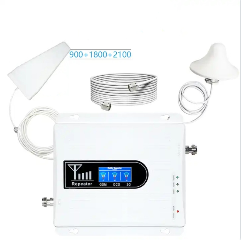 Dual Band 900 1800 2100 GSM/3G 2g/3g/4g Mobile Signal Booster/Repeater/Amplifier/Extender