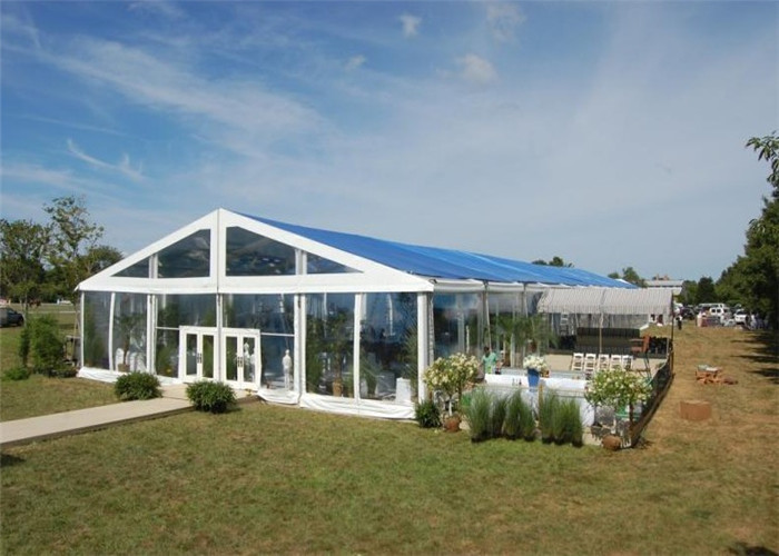 Clear PVC Fabric Marquee Tents With Aluminium Frame For Business Service