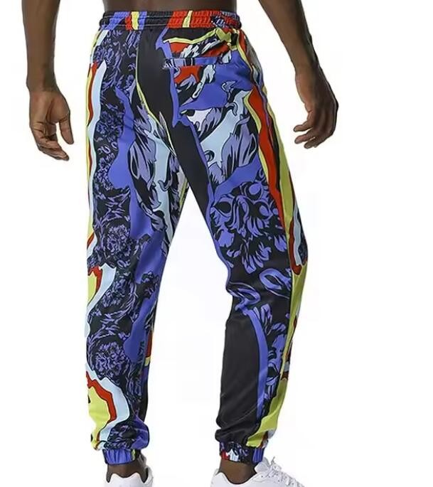 Fashionable Cotton Blend Sublimation Sweatpants Printed Jogger Pants Anti Shrink