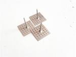 Zinc Coated Perforated Base Insulation Support Anchor 12Ga Dia 9-7/8" Length